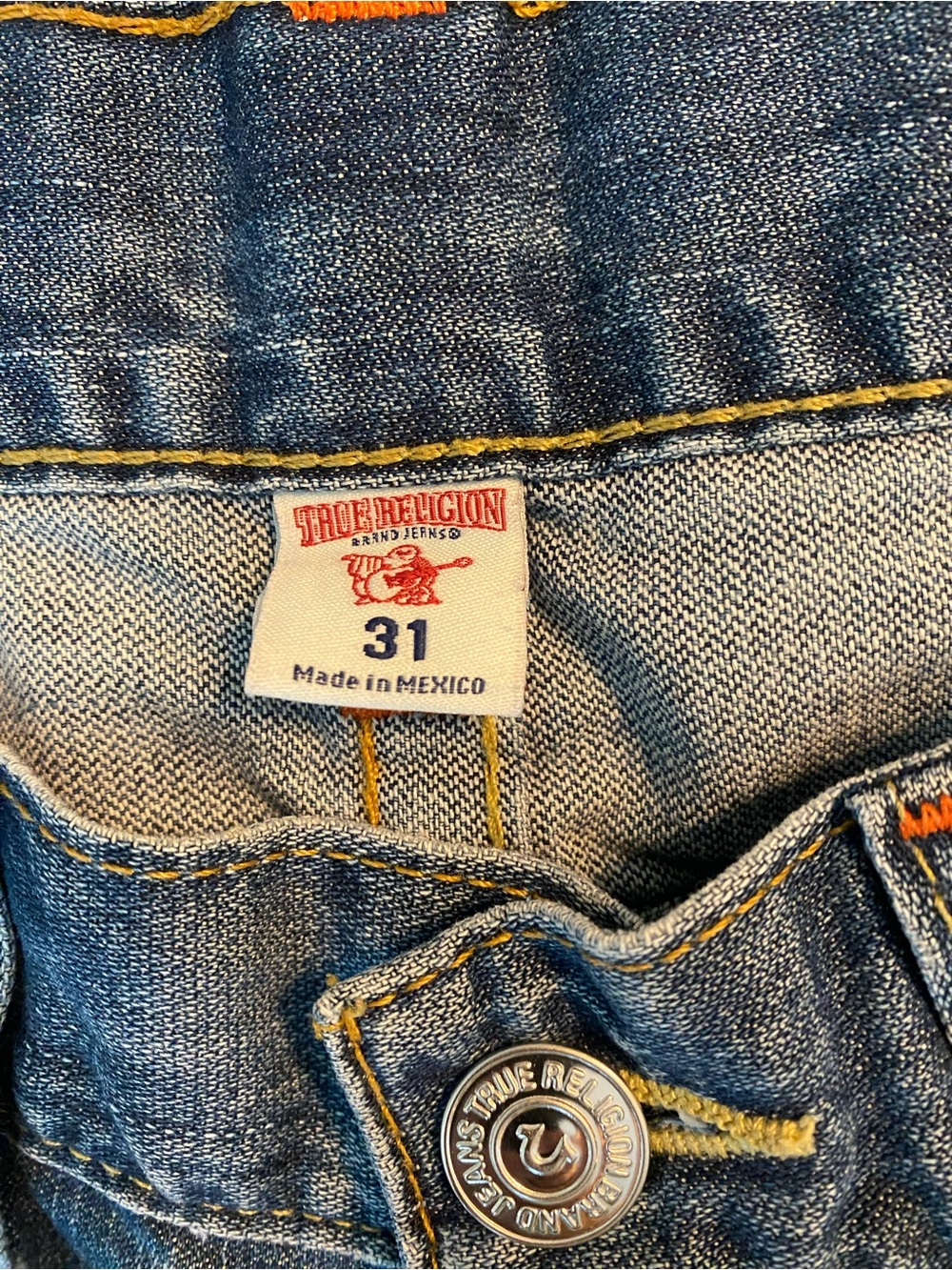 True Religion World Tour Section Straight Jeans Men’s 31 Denim - Picture 2 of 11